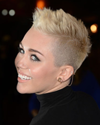 короткие стрижки знаменитостей Miley Cyrus