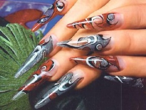 аквариумный дизайн ногтей