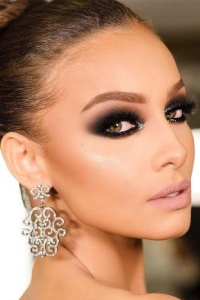 техника smokey eyes