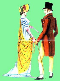 история костюма 1800-1849