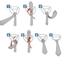 как завязать галстук узел Виндзор