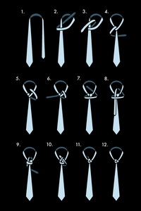как завязать галстук узел Тринити