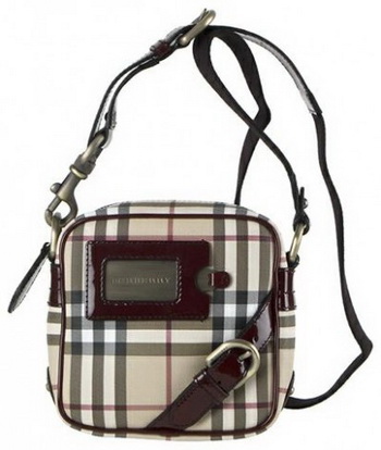 Burberry Nova Patent Shoulder Bag - элегантная практичность от Burberry