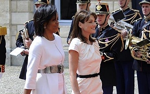 Карла Бруни-Саркози и Мишель Обама
