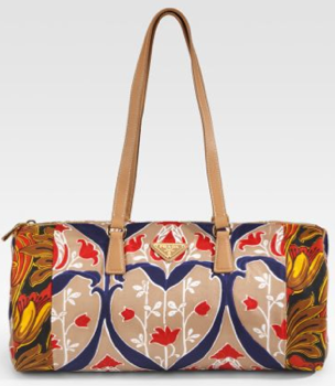 Foulard-Print Roll Bag от Prada