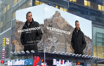 Барак Обама появился в рекламе верхней одежды