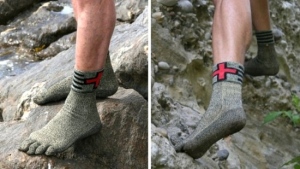 Суперпрочные носки Swiss Protection Socks можно носить без обуви