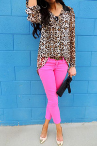 розовый цвет джинсов
