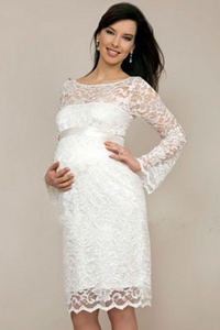 короткие свадебные платья для беременных