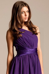 фиолетовый цвет в платье