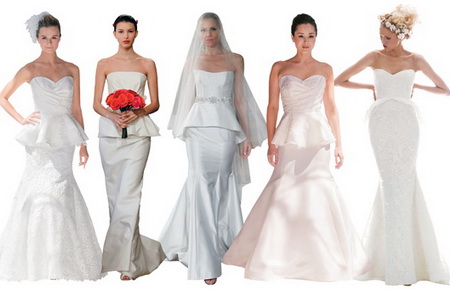 тренды на летние свадебные платья 2013