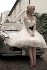 пышные короткие свадебные платья тенденции моды 2014