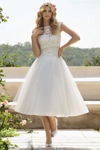 пышные короткие свадебные платья тенденции моды 2014