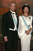 Карл Густаф и Сильвия, король и королева Швеции 