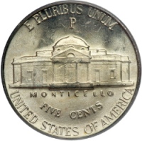 пять центов с изображением Джефферсона