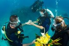 подводное бракосочетание Каймановы острова