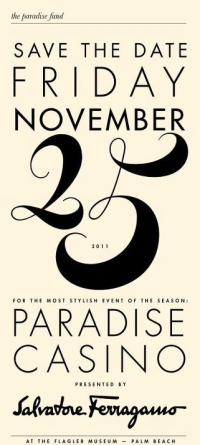 Paradise Casino - благотворительное мероприятие от Paradise Fund и Salvatore Ferragamo