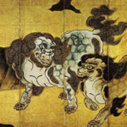 история японской живописи Kano Eitoku