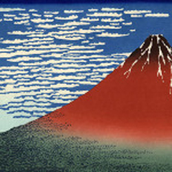 японская старинная живопись Katsushika Hokusai