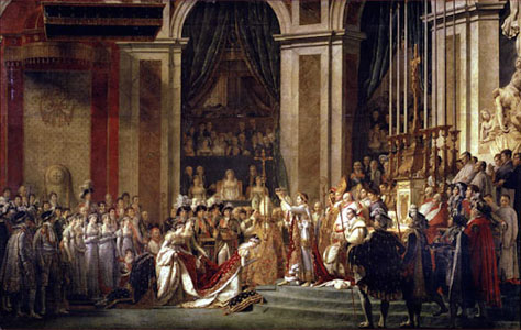 картины в Париже Коронация Наполеона