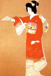 восточная живопись Uemura Shoen