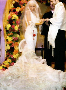 свадебное платье Кристины Агилеры