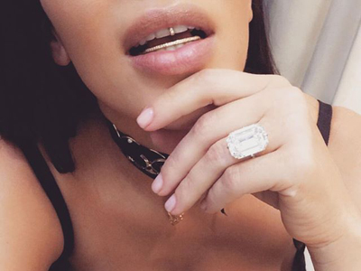 кольца знаменитостей  в Instagram Ким Кардашян