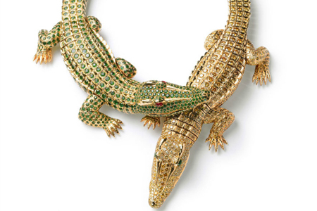 украшения Cartier колье Крокодил