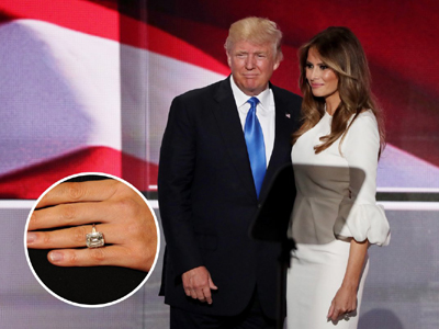 лучшие бриллиантовые кольца Дональд Трамп и Меланья Трамп