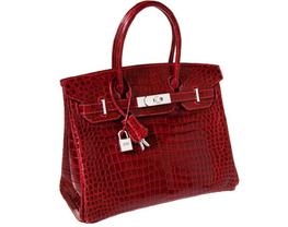 Модель Birkin с драгоценной фурнитурой выставлена на аукцион Heritage