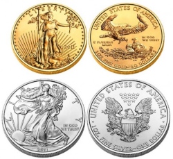 Новые золотые американские монеты образца 2012 года