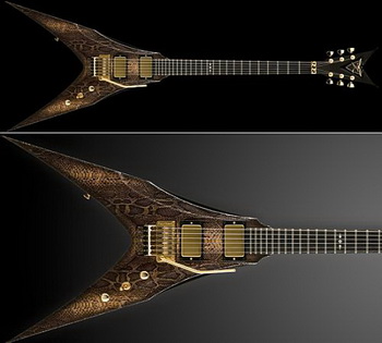 Новая гитара «Venom Snake Skin» от Дэна Зелински