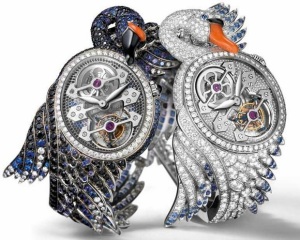 Girard-Perregaux для Boucheron - ювелирные часы в форме лебедей