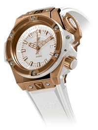 Часы для глубоководных погружений Hublot Oceanographic 4000 King Gold White