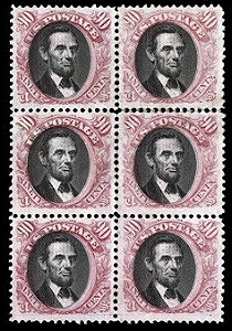 Коллекция марок с изображением Линкольна 