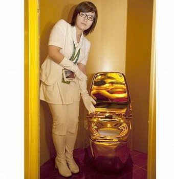 Inax Corp. выпустила золотой туалет для Shanghai World Expo