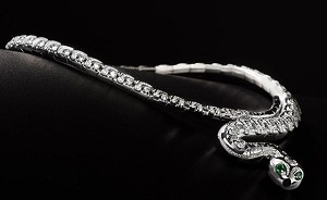 Уникальное ожерелье в виде змеи от Lalique