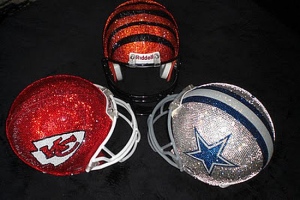 Шлемы с кристаллами Swarovski для американского футбола