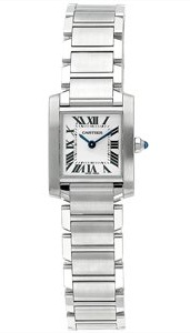 модные роскошные женские часы 2012 года Cartier W51008Q3 Tank Francaise