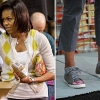 Мишель Обама в кросовках от Lanvin