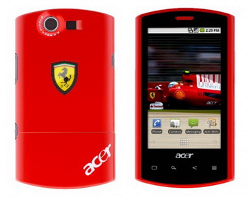 Acer и Ferrari выпустят новый смартфон