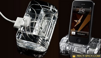 Хрустальная док-станция CrystalDock для iPhone и iPod touch