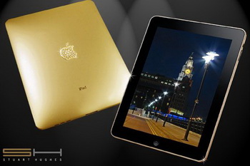 Apple iPad Supreme Edition - золотой гаджет инкрустированный бриллиантами
