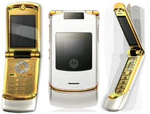 Коллекция золотых телефонов Motorola RAZR LúK