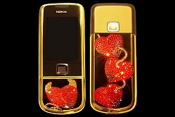 nokia 8800 arte gold heart single