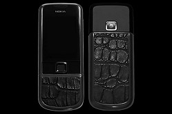 nokia 8800 black diamond crocodile arte sapphire royal