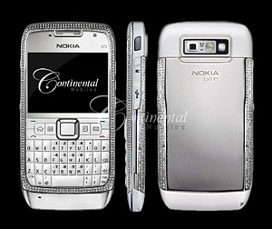Инкрустированная бриллиантами Nokia E71 от Continental Mobiles  
