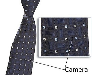 Spy Camera Tie